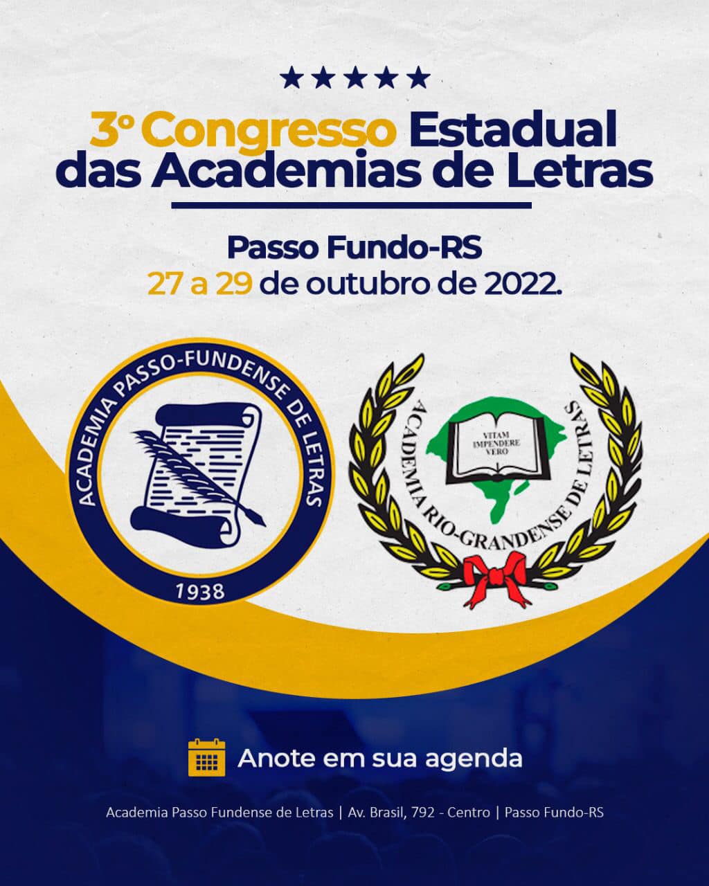 3 Congresso Estadual de Letras Passo Fundo